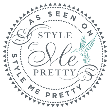 Smpnotdated - Style Me Pretty Badge (375x376), Png Download
