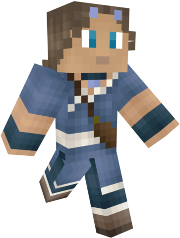 After The Hundred Year War Ended, Katara And Aang Began - Minecraft De Skins Avatar Katata (640x640), Png Download