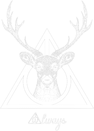 Deathly Hallows Bag Potterhead - Deathly Hallows Elk (300x420), Png Download