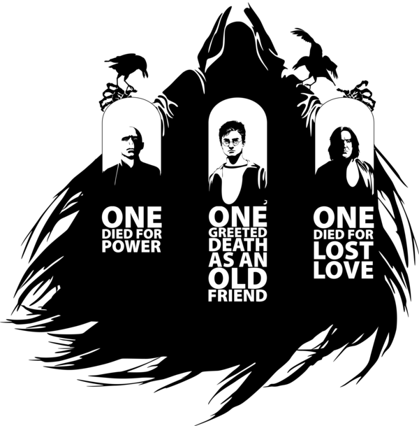The Deathly Hallows Mean So Much More In Cool Harry - Deathly Hallows Fan Art (600x609), Png Download