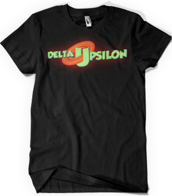 Delta Upsilon Space Jam - Black Is My Happy Color Tee (337x385), Png Download