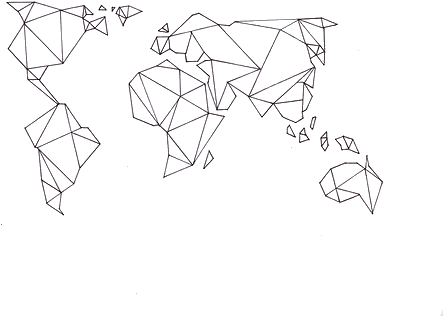 Clipart Stock Map Transparent Tumblr - Mapa Geometrico (500x367), Png Download