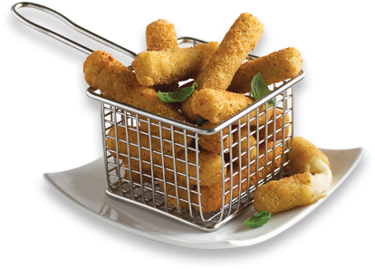 Breaded Mozzarella-style Cheese Sticks - Mozzarella (420x330), Png Download