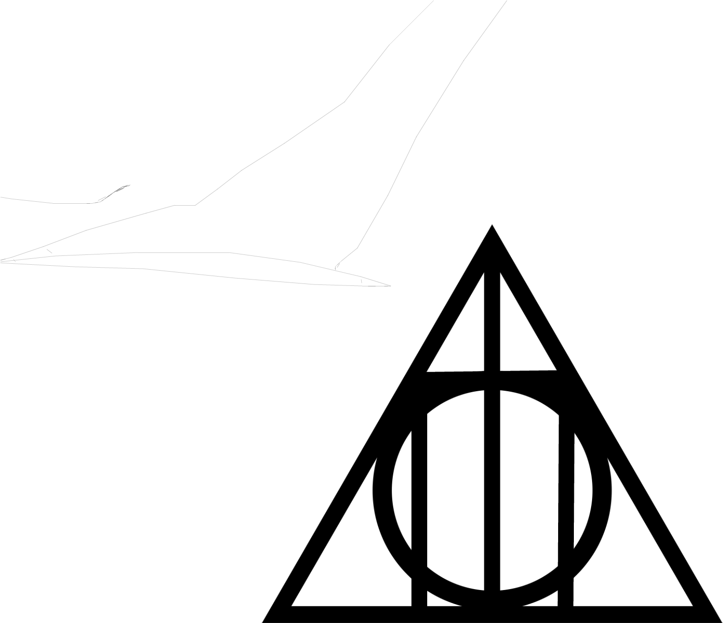 Deathly Hallows Symbol Png Download - Crop Top Harry Potter (2000x1738), Png Download
