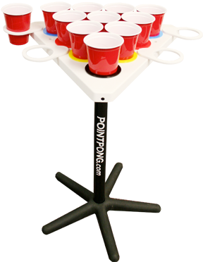 Point Pong Beer Pong Table - Triangle Beer Pong Table (339x386), Png Download