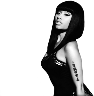 Nicki Minaj Photo Nicki-minaj - Hd Ipad Black And White (500x370), Png Download
