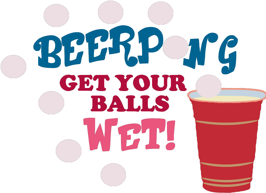 Beerpong Get Your Balls Wet Svg - Beer Pong (878x636), Png Download