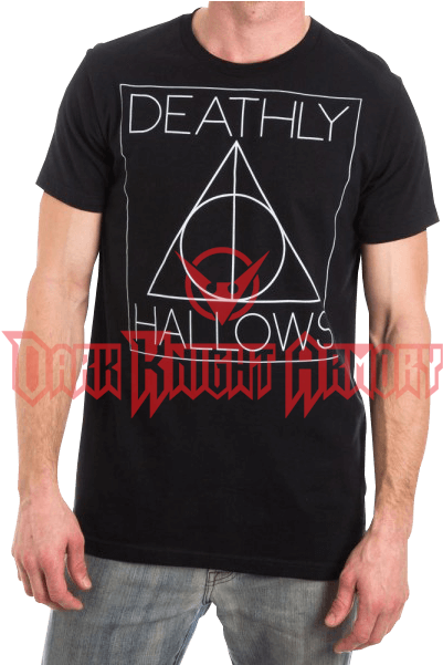 Deathly Hallows Mens T-shirt - Tattoo Skyrim (600x600), Png Download