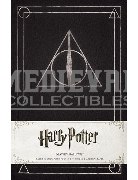 Harry Potter Deathly Hallows Hardcover Ruled Journal (603x603), Png Download