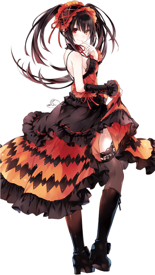 Date A Live Kurumi Tokisaki Render By Tsadeek-db3jxdk - Date A Live Kurumi Render (641x1246), Png Download