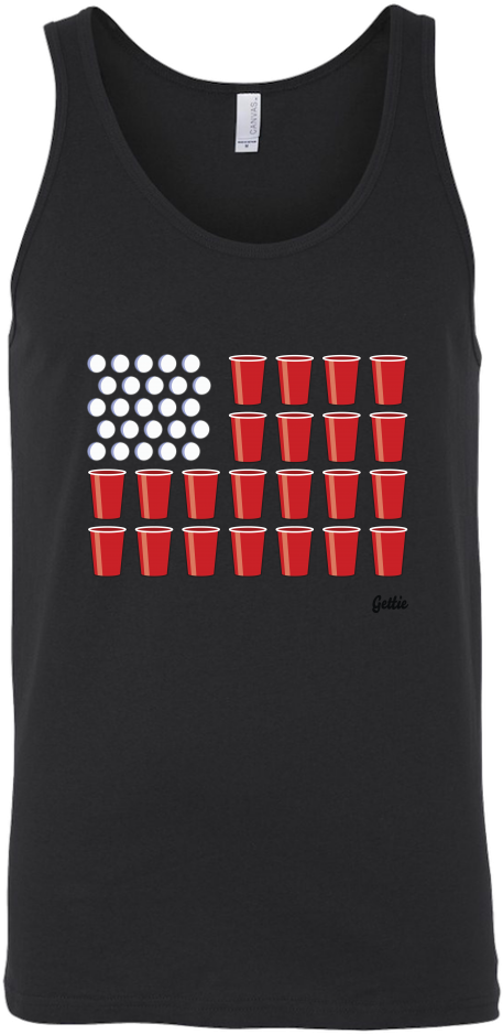 United States Of Beer Pong Tank - Cute But Psycho (1024x1024), Png Download