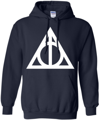 Harry Potter The Deathly Hallows T Shirt Pullover Hoodie - T-shirt (400x400), Png Download