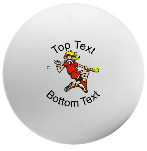 Custom Table Tennis Cartoon Sticker (486x500), Png Download