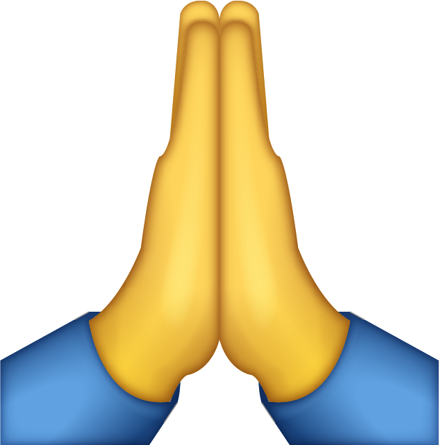 Download Ai File - Pray Emoji Png (632x641), Png Download