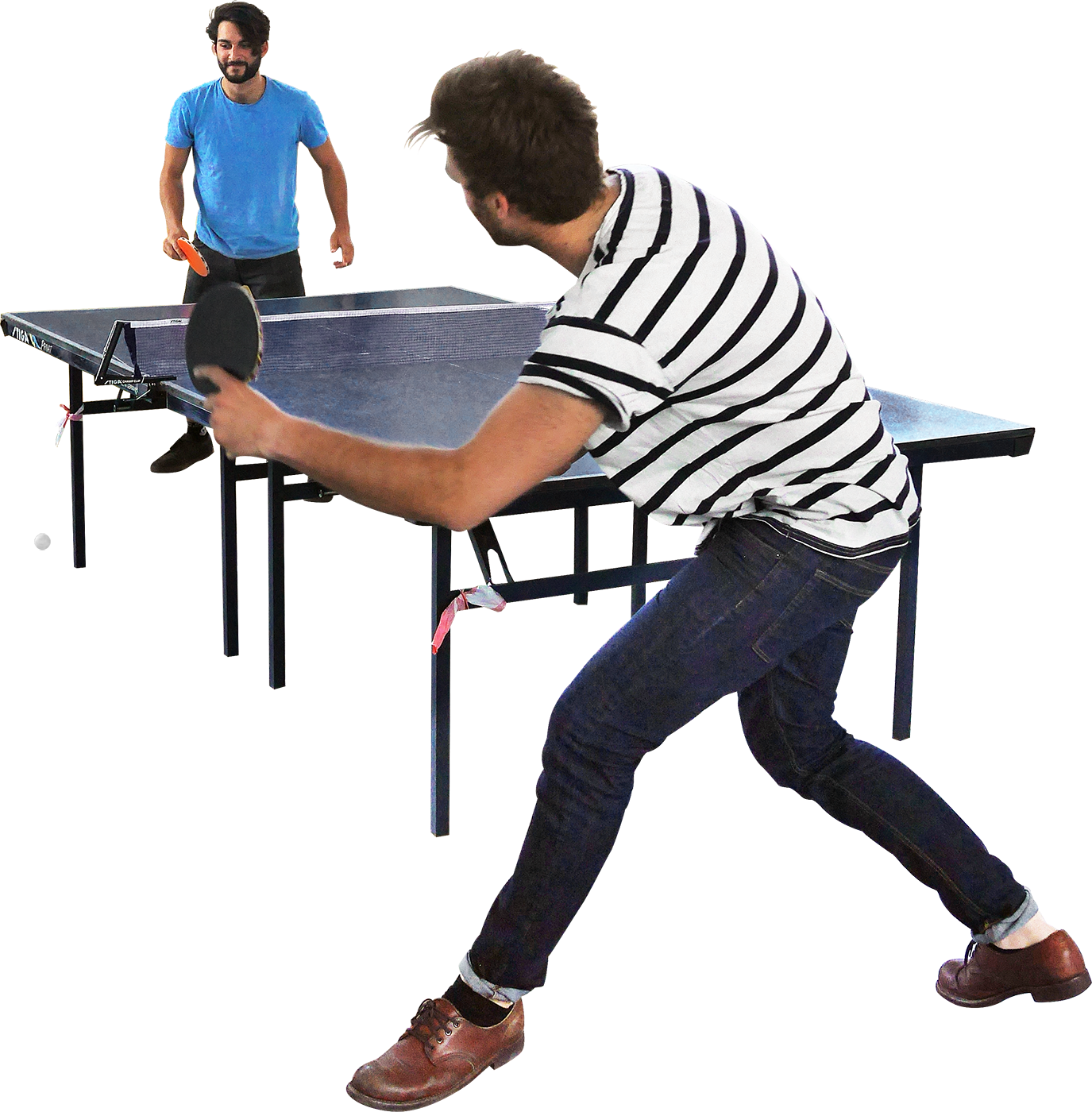 Clipart Resolution 1375*1400 - People Playing Table Tennis (1375x1400), Png Download
