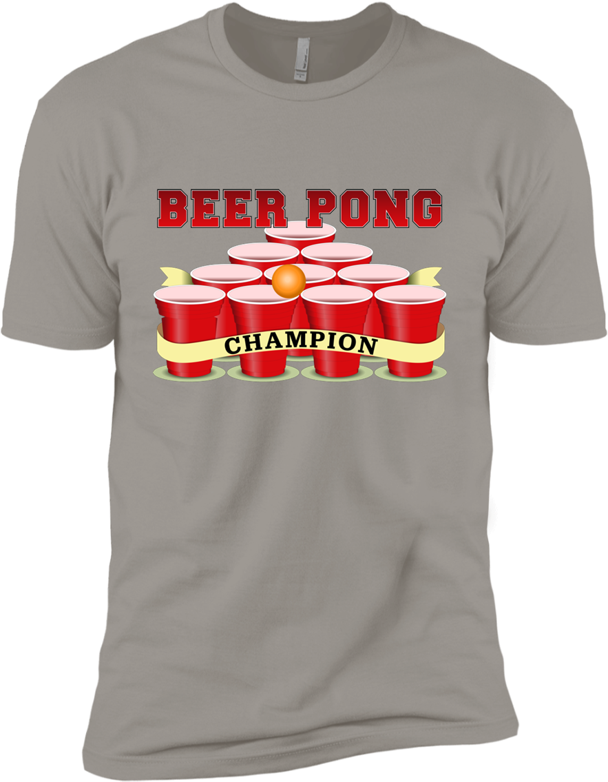 Beer Pong Champion Premium Short Sleeve T-shirt - Shirt (1155x1155), Png Download