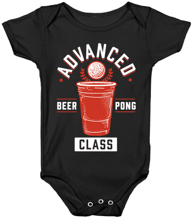 Advanced Beer Pong Class Baby Onesy - Weed Onesie Baby (484x484), Png Download