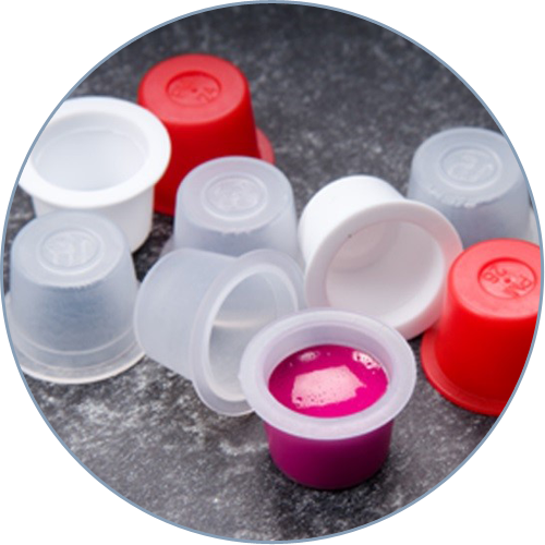 Traditional Tattoo Ink Cups - Plastic (500x500), Png Download
