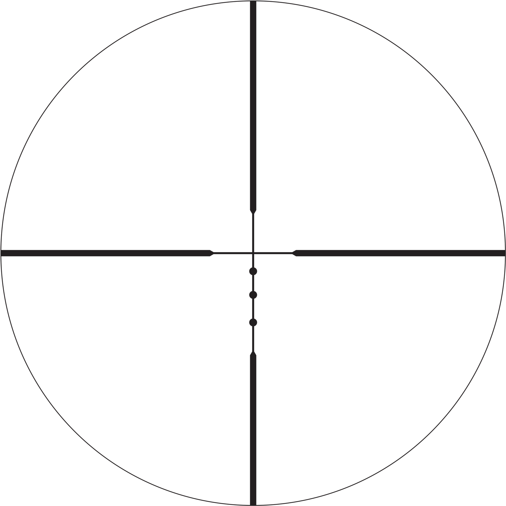 Bdc 22 Rimfire Reticle - Vortex Crossfire Ii 4 (2000x2000), Png Download