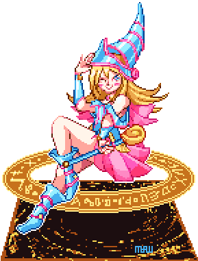 25 Feb - Dark Magician Girl Transparent Gif (300x430), Png Download