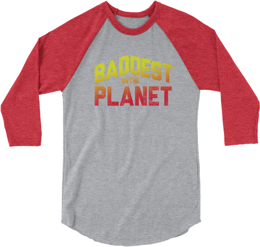 Ronda Rousey "baddest On The Planet" 3/4 Sleeve Raglan - At-at 3/4 Sleeve (900x900), Png Download