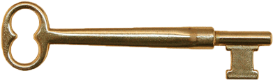 Solid Brass Architectural Key - Real Skeleton Key Png (400x400), Png Download