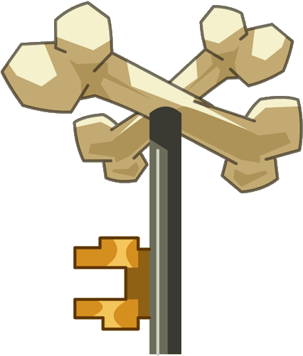 Skeleton Dungeon Key - Wikia (500x500), Png Download