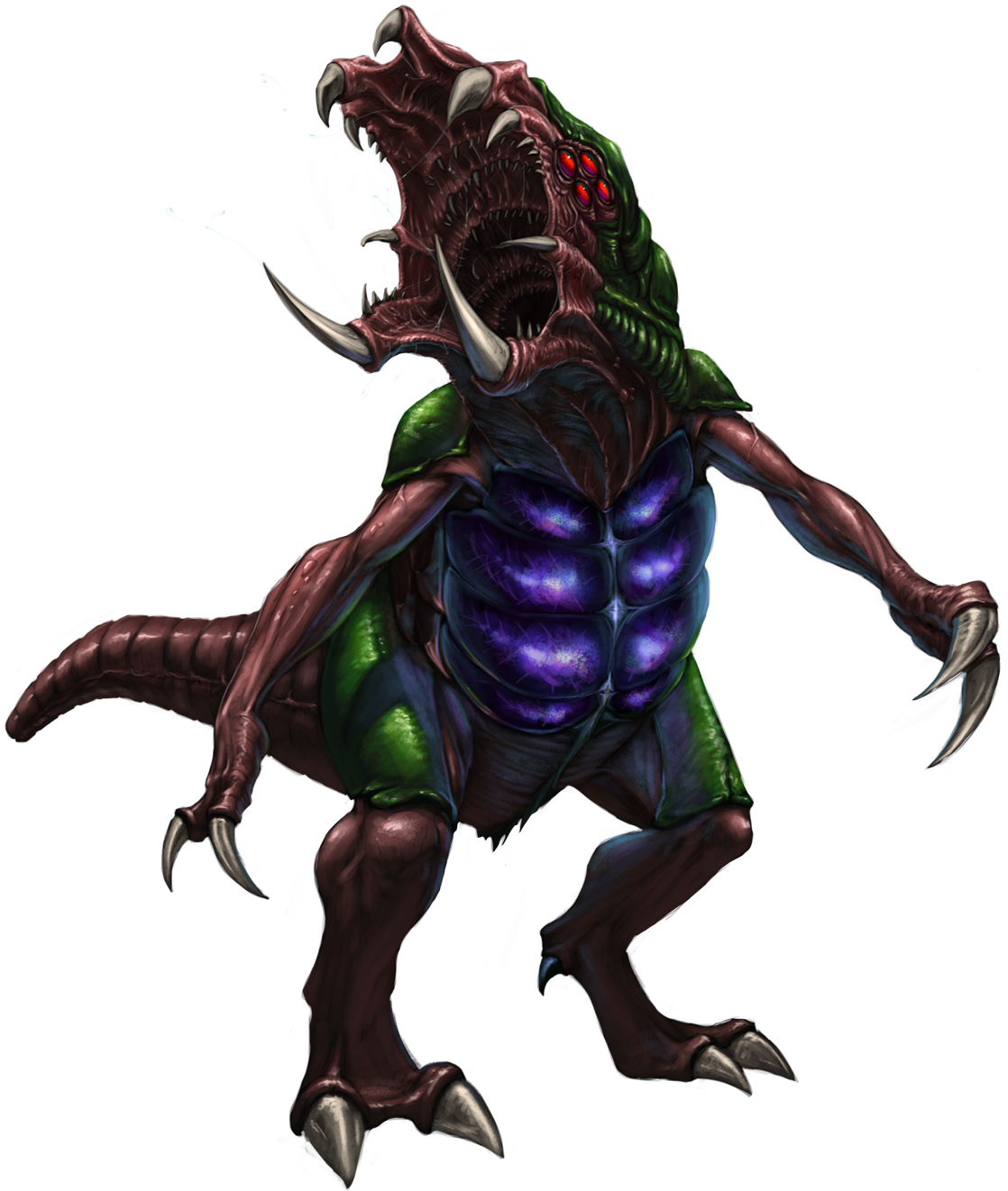 Omega Metroid - Omega Metroid Samus Returns (1118x1322), Png Download