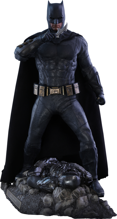 Dc Comics Sixth Scale Figure Batman Deluxe - Batman Justice League Hot Toys (480x893), Png Download