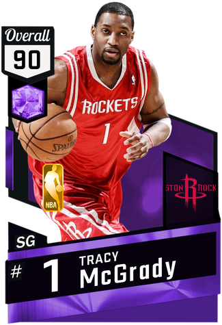 '08 Tracy Mcgrady Amethyst Card - Houston Rockets (325x475), Png Download