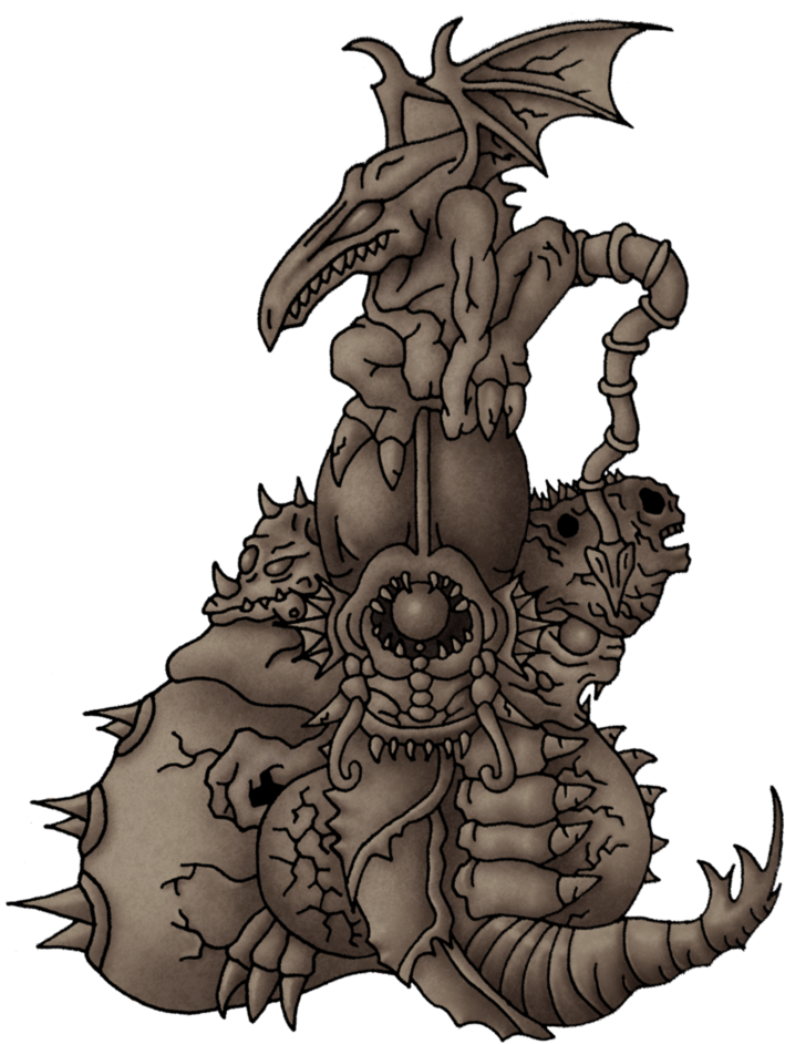 Boss Statue By Orion On Deviantart - Super Metroid Statue Png (772x1034), Png Download