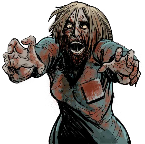 The Walking Dead Zombie Png - The Walking Dead (565x562), Png Download