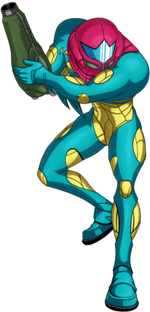 Metroid Fusion Samus Render (320x634), Png Download