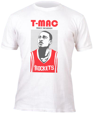 Tracy Mcgrady Rockets Custom T-shirts - Falcon Shirts (500x500), Png Download