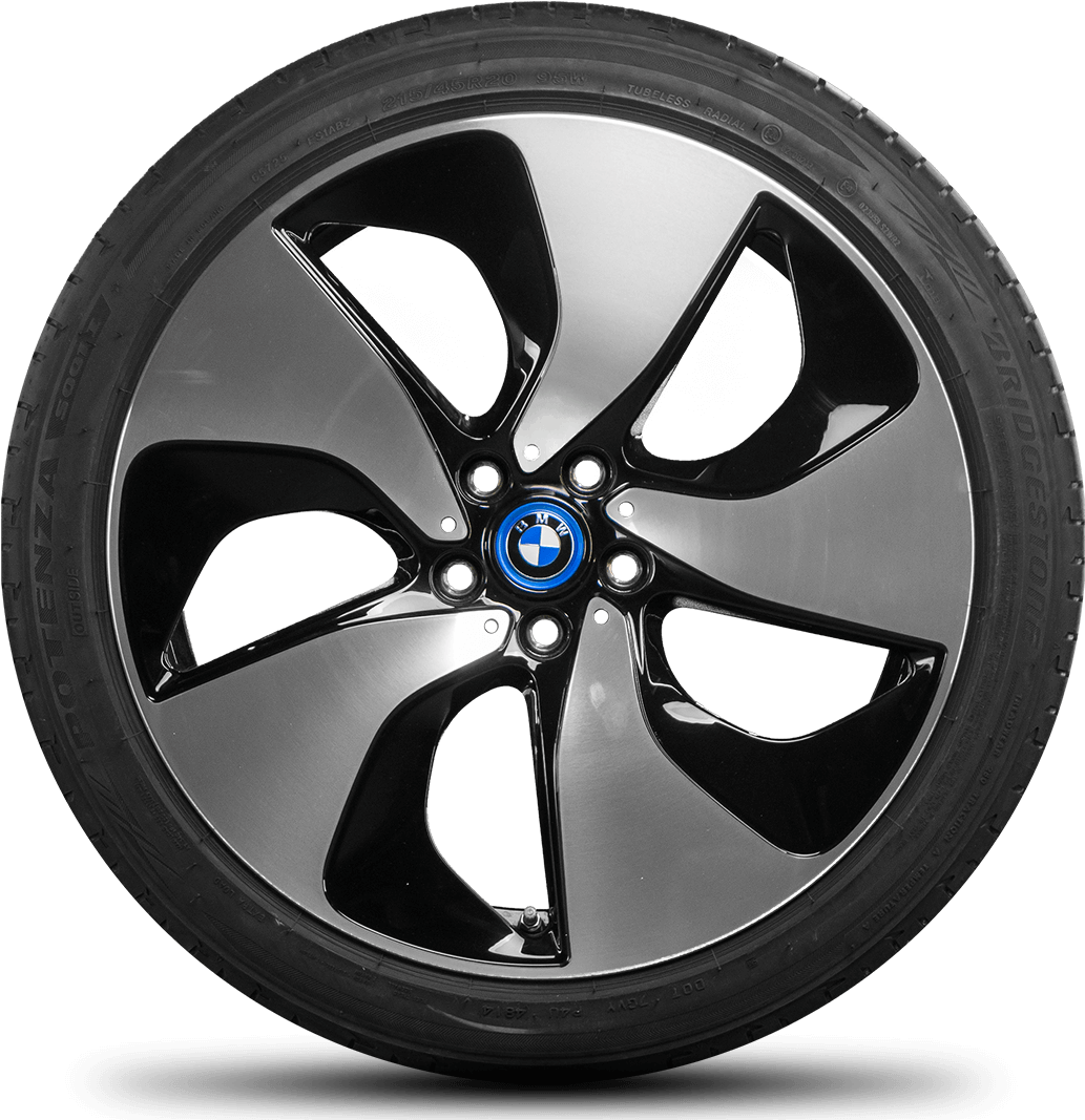Bmw I8 20 Inch Rim Styling 444 Summer Tires Summer - Ls 131 Bkf (1100x1100), Png Download