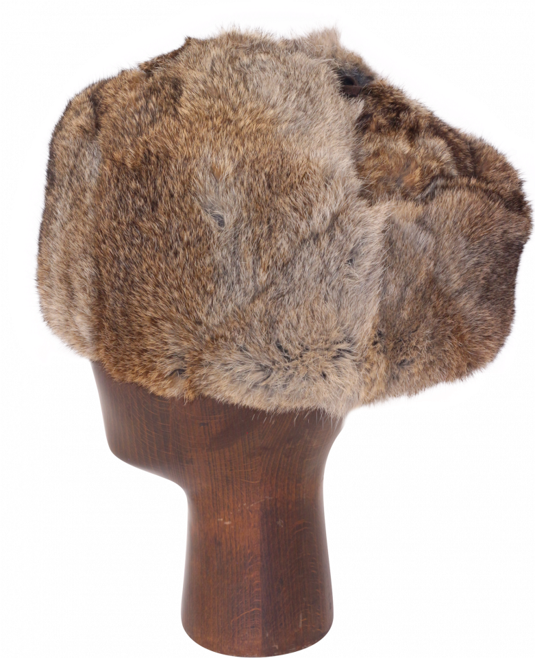 Png Free Stock Rabbit Fur Brown Full - Ushanka (800x960), Png Download