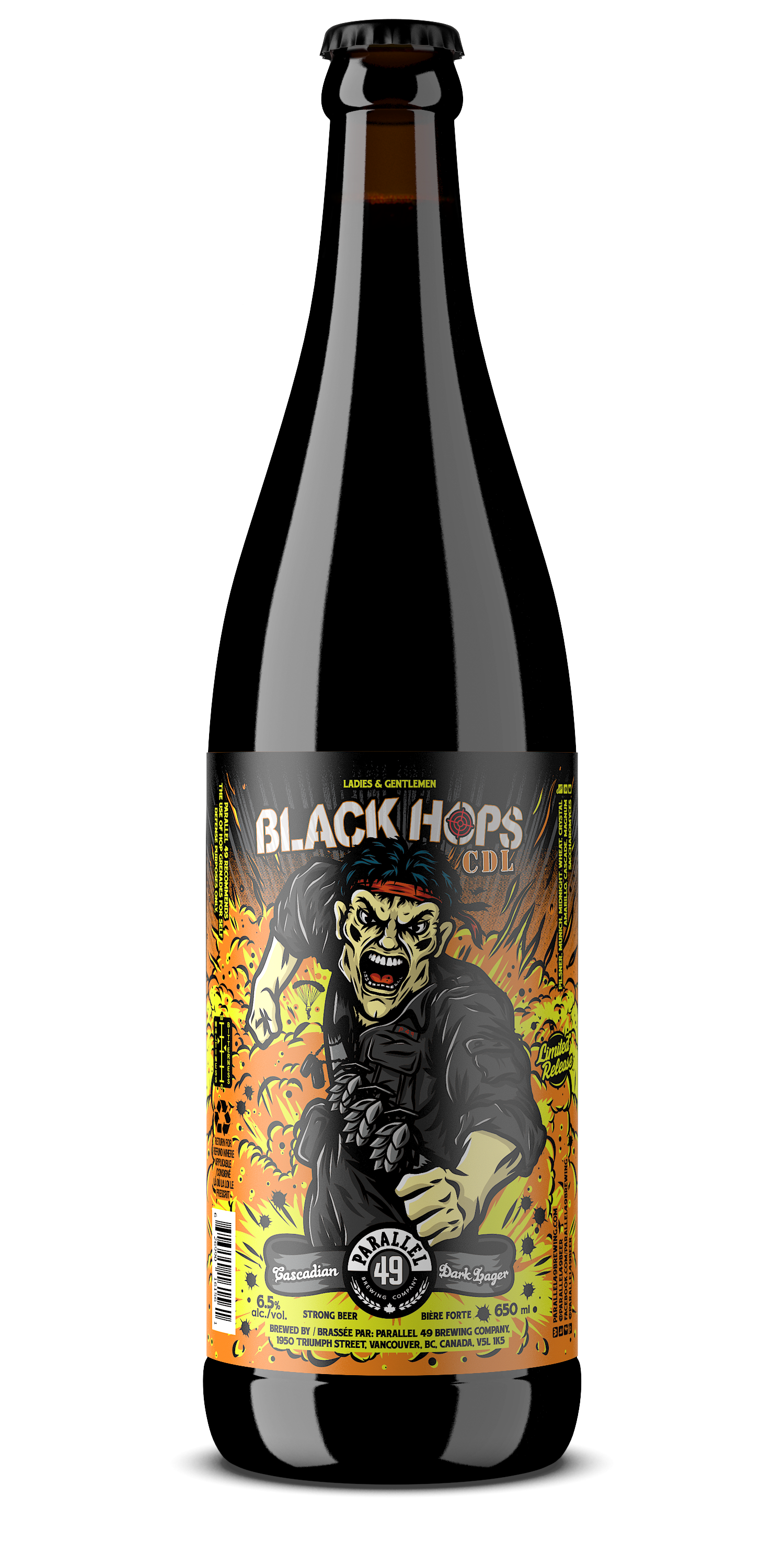 Outshinery Parallel49 Blackhops Cdl - Parallel 49 Old Boy Classic Ale (1500x3000), Png Download