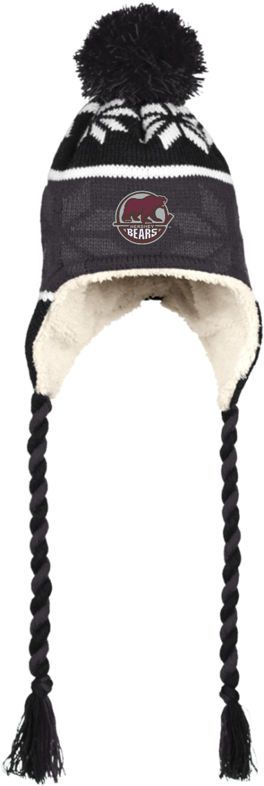 Winter Hat With Braids (600x600), Png Download