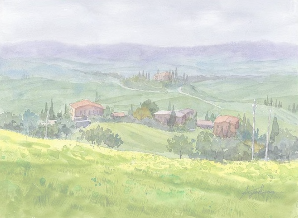 觀點：以小說作為生活記錄的歷史鏡子 - Watercolor Painting (960x702), Png Download
