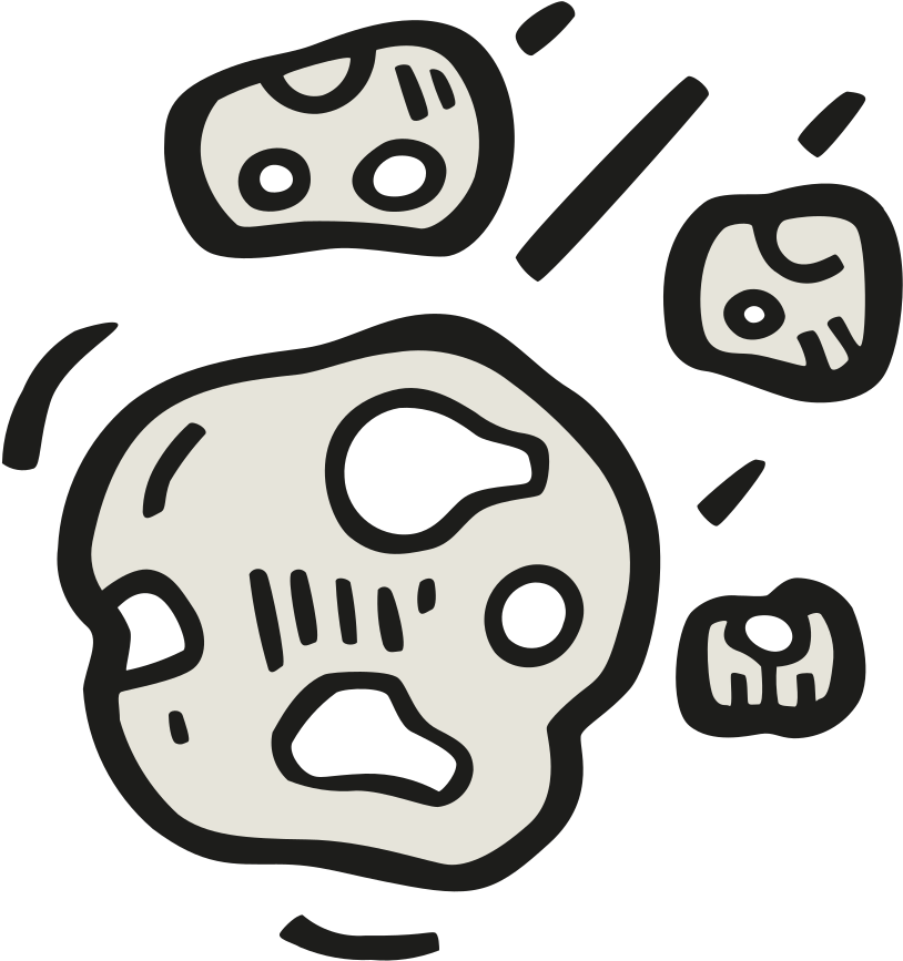 Download Svg Download Png - Asteroid (1024x1024), Png Download