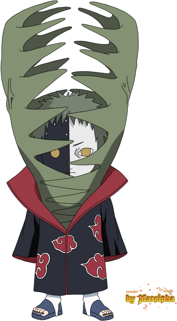 Naruto Pain Clipart Anime Chibi Maker - Naruto Akatsuki Zetsu Chibi (755x1057), Png Download