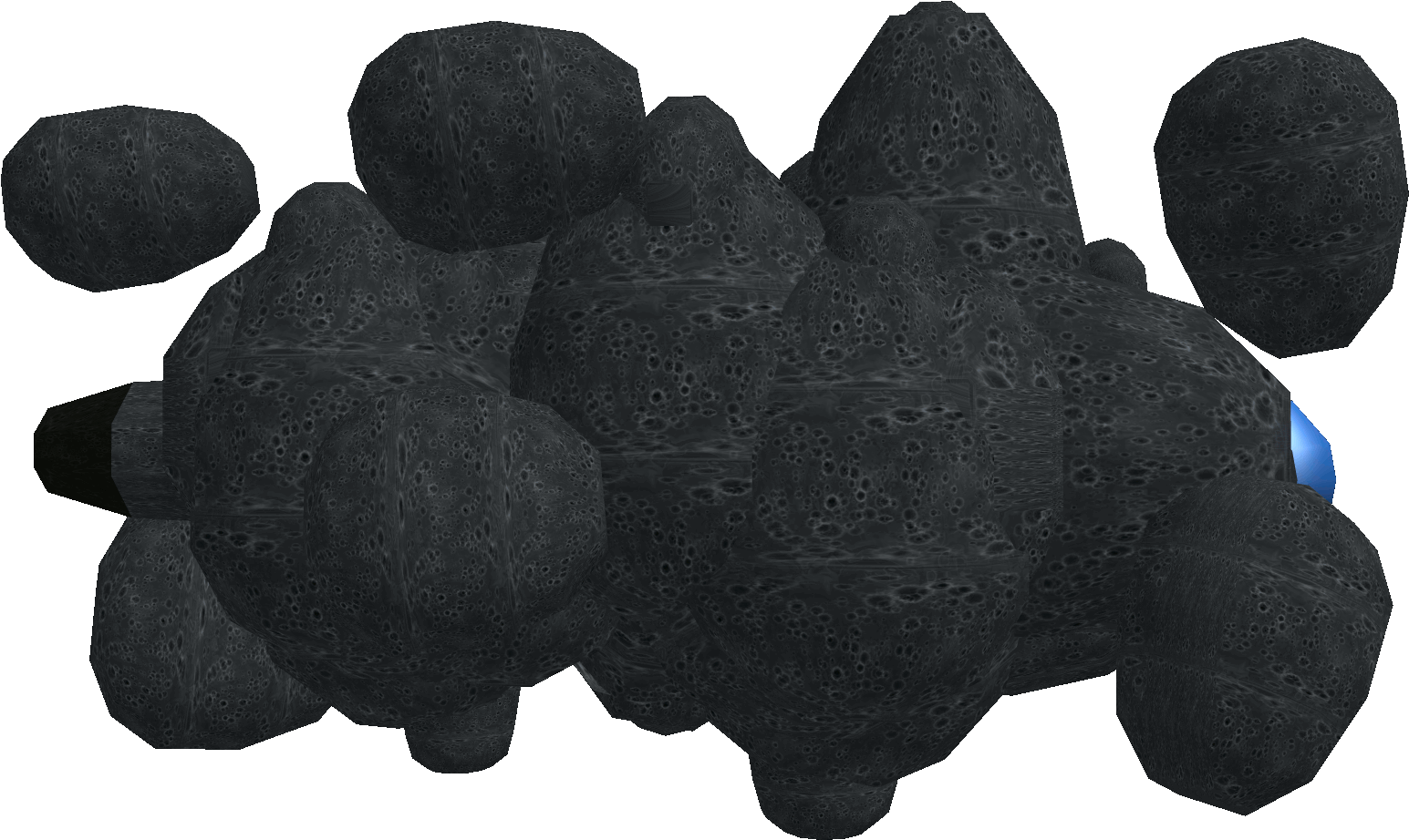 Scattered Asteroid Hull - Darkness (2000x1000), Png Download