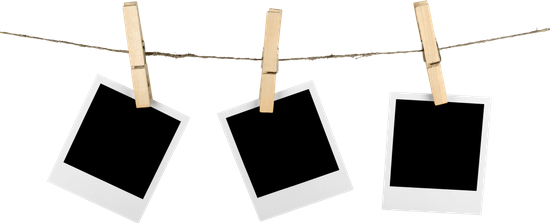 Banner Black And White Download Free Premium Stock - Clothespin Picture Frame Png (550x223), Png Download