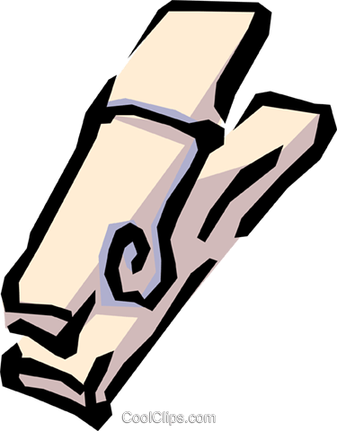 Clothespin Royalty Free Vector Clip Art Illustration (375x480), Png Download