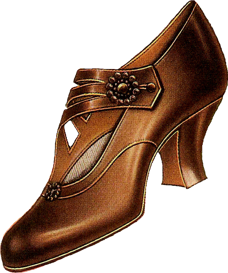 Vintage Shoes Png (912x1056), Png Download