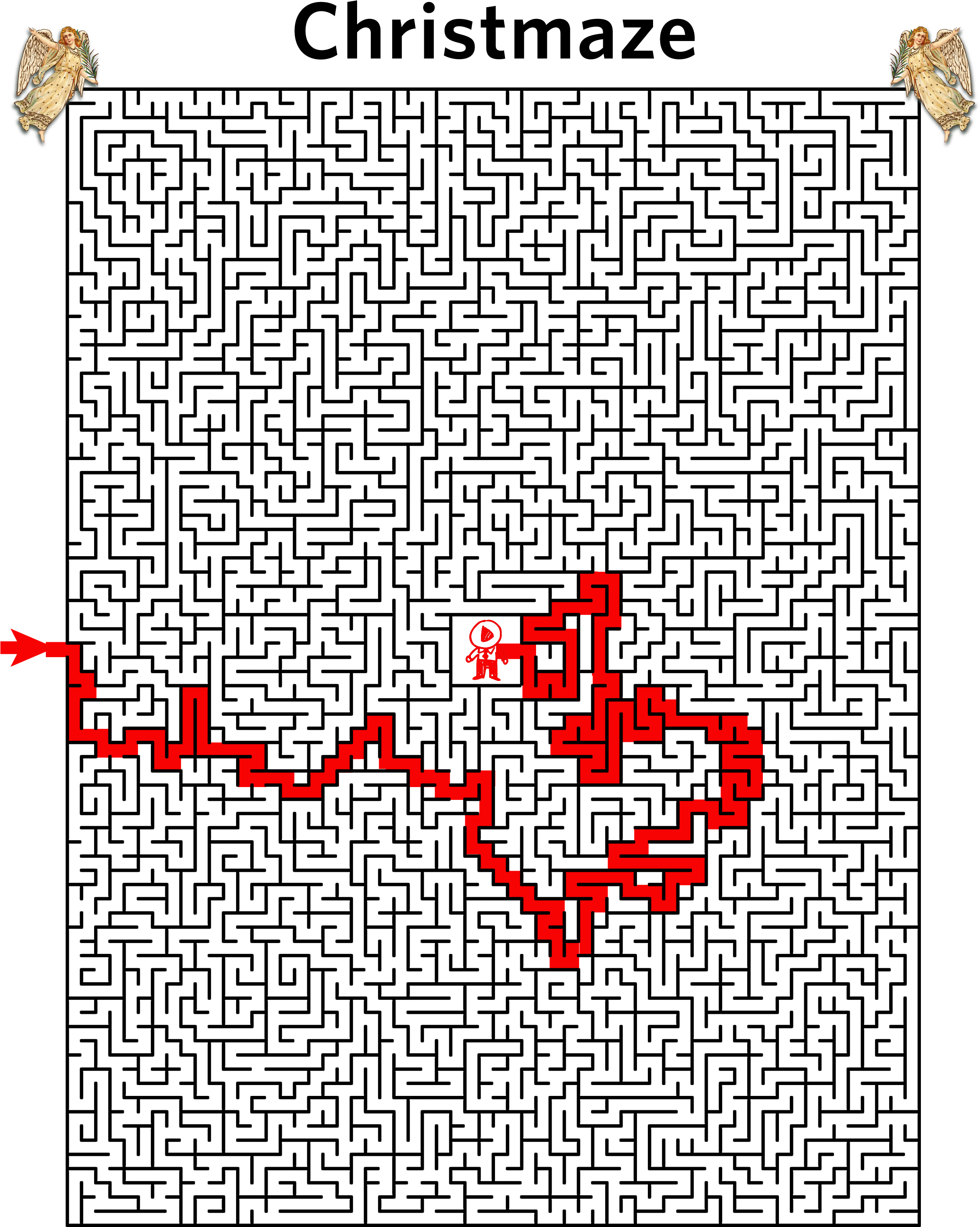 02 Dec 2011 - Maze (2550x3300), Png Download