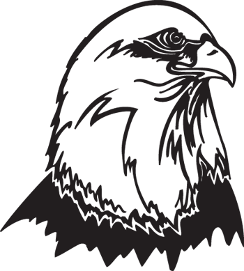 Custom Personalized Eagle 14 Oz Silver Stainless Steel (350x389), Png Download