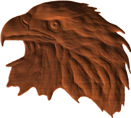 Bald Eagle Head - Cnc Router (430x430), Png Download