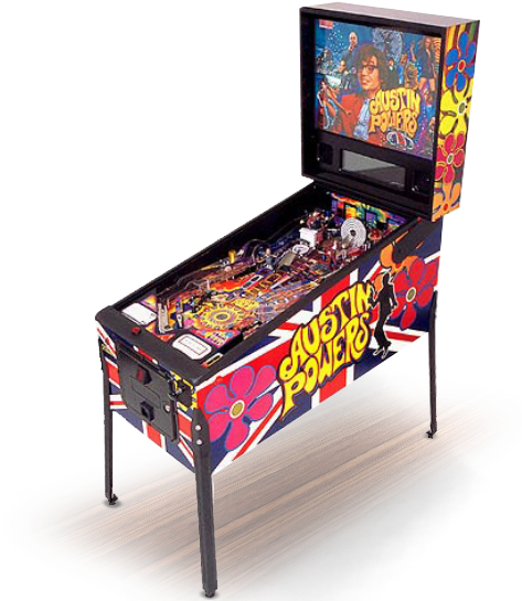 These Games Will Not Operate In Countries With 50 Cycle - Austin Powers Pinball Stern (499x554), Png Download