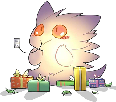 Event - Shiny Gengar - Holiday Pokemon (380x380), Png Download